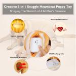 Goopow Heartbeat Puppy Toy - Lifelike Calming Aid