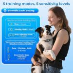 Rechargeable Smart Dog Bark Collar with 5 Sensitivities
