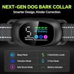 Tucnkac Remote Dog Bark Collar with Vibration & Shock