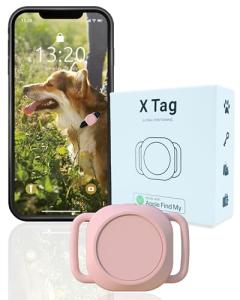 Smart Dog Collar Tracker - Real-time Location, Pink