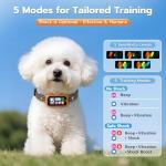 Smart Anti-Bark Collar with AirTag Holder and Modes