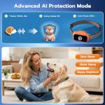 Smart Anti-Bark Collar with AirTag Holder and Modes