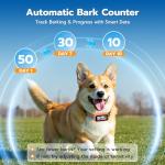Smart Anti-Bark Collar with AirTag Holder and Modes