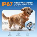 Smart Anti-Bark Collar with AirTag Holder and Modes