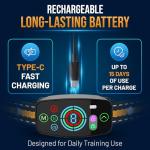 Barez Smart Bark Collar with Rechargeable AI Detection