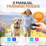 2in1 Rechargeable Bark Collar for All Dogs