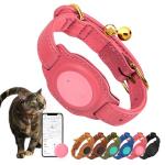 GPS Cat Tracker with Leather Collar, No Monthly Fee