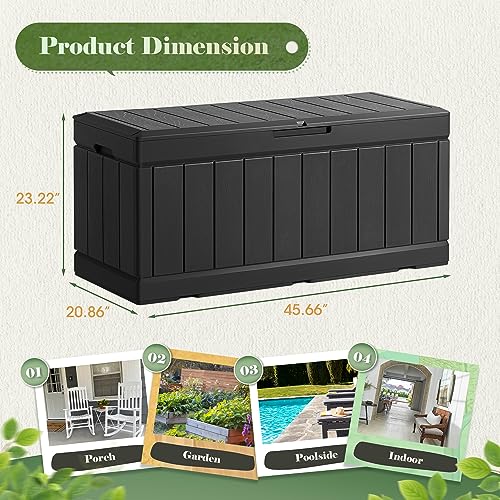 Homall 85 Gallon Waterproof Outdoor Storage Box