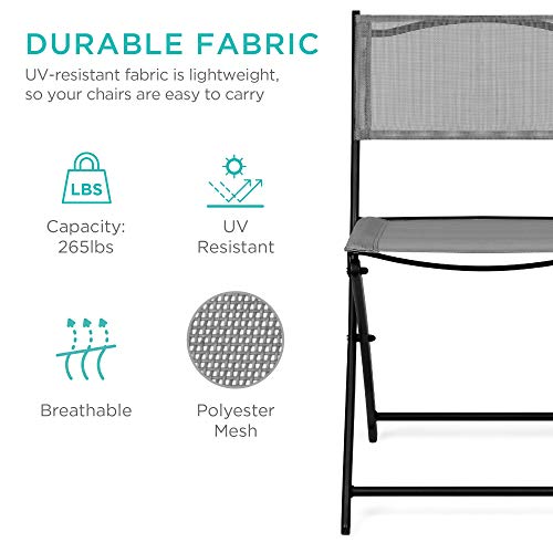 3-Piece Patio Bistro Set with Glass Tabletop