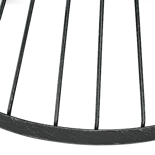 Lassen 16" Matte Black Iron Side Table