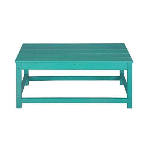Bright Turquoise Adirondack Coffee Table for Outdoors