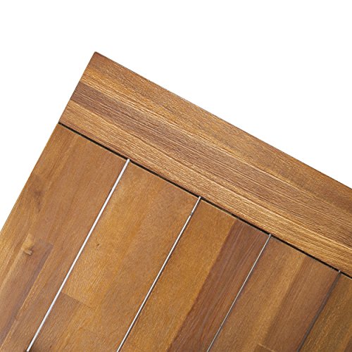 Carlie Rustic Metal Dining Table for Outdoors