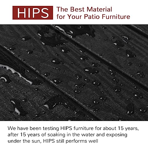 Stoog Black Outdoor Bench for 2 People