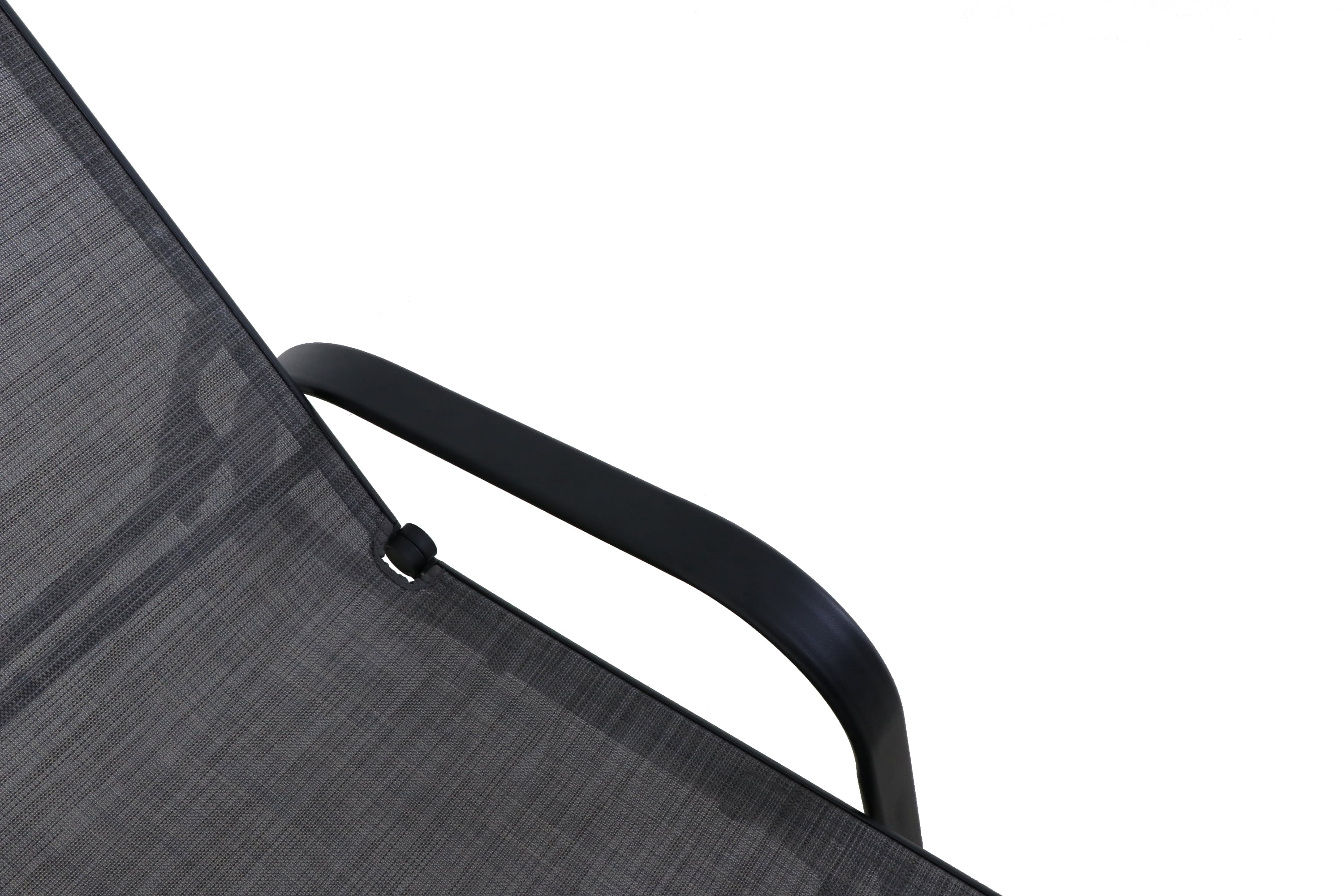 Mainstays Heritage Black Steel Stacking Lounger