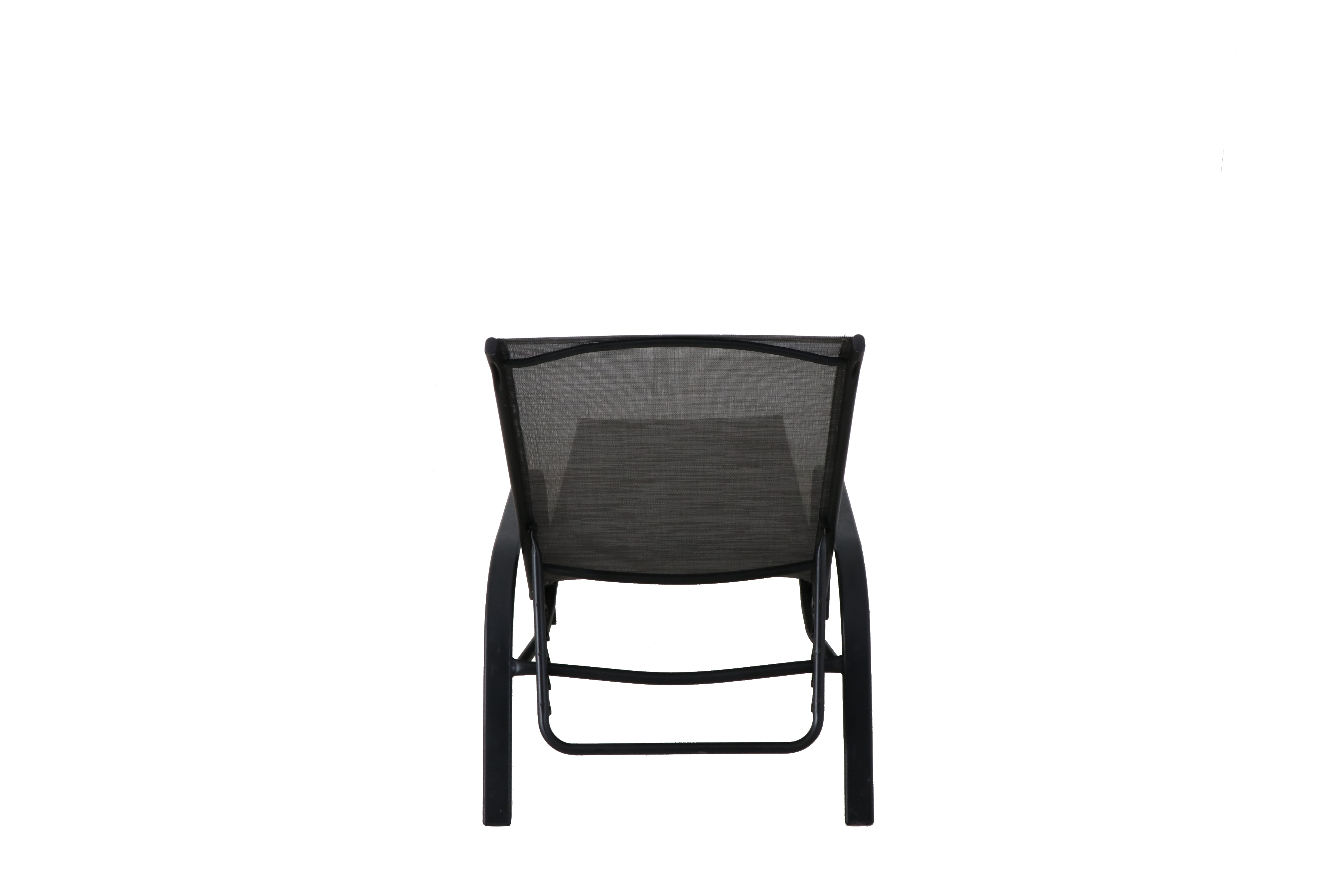 Mainstays Heritage Black Steel Stacking Lounger