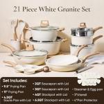 21-Piece Nonstick Granite Cooking Set