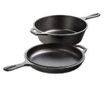 Lodge LCC3 Cast Iron 3.2 Quart Combo Cooker
