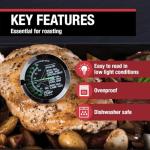 CDN ProAccurate Ovenproof Meat Thermometer - Black