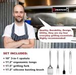 5-Piece Heavy Duty Stainless Steel Grill Set