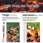 Stainless Steel BBQ Utensil Set with Carry Bag