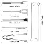 Stainless Steel BBQ Utensil Set with Carry Bag