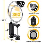 Magnetic BBQ Light with Flexible Neck 360°
