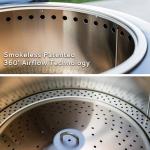 25-Inch Smokeless Stainless Steel Patio Fire Pit