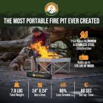 Lightweight Collapsible Camping Fire Pit