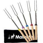 MalloMe 32-Inch Roasting Sticks for Camping