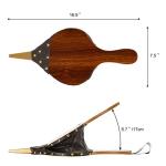 Large Fireplace Bellows with Cast Nozzle