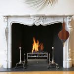 Large Fireplace Bellows with Cast Nozzle