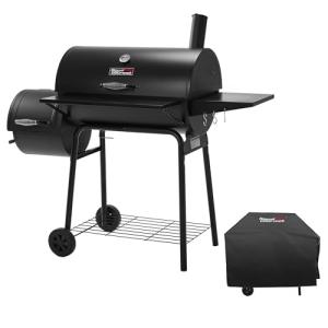 Royal Gourmet Charcoal Grill Offset Smoker with Cover