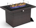 44 Inch Propane Gas Fire Pit Table for Patios