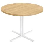 VASAGLE Farmhouse Round Dining Table for 4