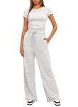 Darong Women's Light Grey Lounge Set Outfit