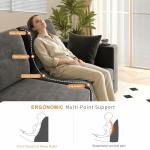 Gryalzes Modern 3-Seater Sofa with LED Lights