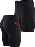 NELEUS Men's 3 Pack Compression Running Shorts
