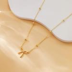 Dainty Gold Bow Necklace for Women and Teens
