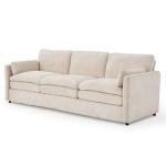 YODOLLA 3-Seater Sofa with Thick Cushions, Beige