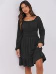 ANRABESS Women's A-Line Dress with Ruffle Sleeves