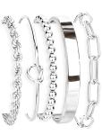 Gokeey Silver Cuff Bracelets Set for Women