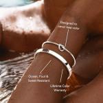 Gokeey Silver Cuff Bracelets Set for Women
