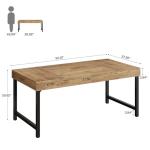 Tribesigns Rustic Farmhouse Dining Table for 4-6