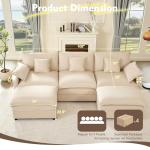 Litbird U-Shaped 3-Seater Modular Sofa Set