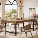Tribesigns Rustic Farmhouse Dining Table for 4-6