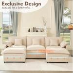 Litbird U-Shaped 3-Seater Modular Sofa Set