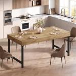 Tribesigns Rustic Farmhouse Dining Table for 4-6