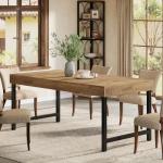 Tribesigns Rustic Farmhouse Dining Table for 4-6