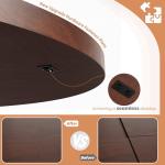 47" Round Dining Table for 4-6 People