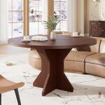 47" Round Dining Table for 4-6 People